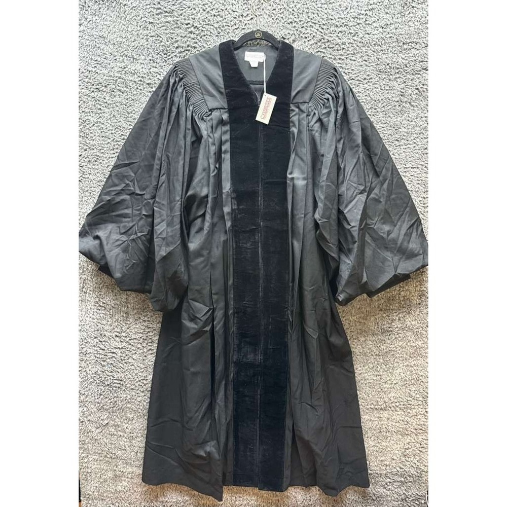 Cambridge Tailored Apparel Black‎ Pulpit Robe Velvet Panel 55" Christian Brands